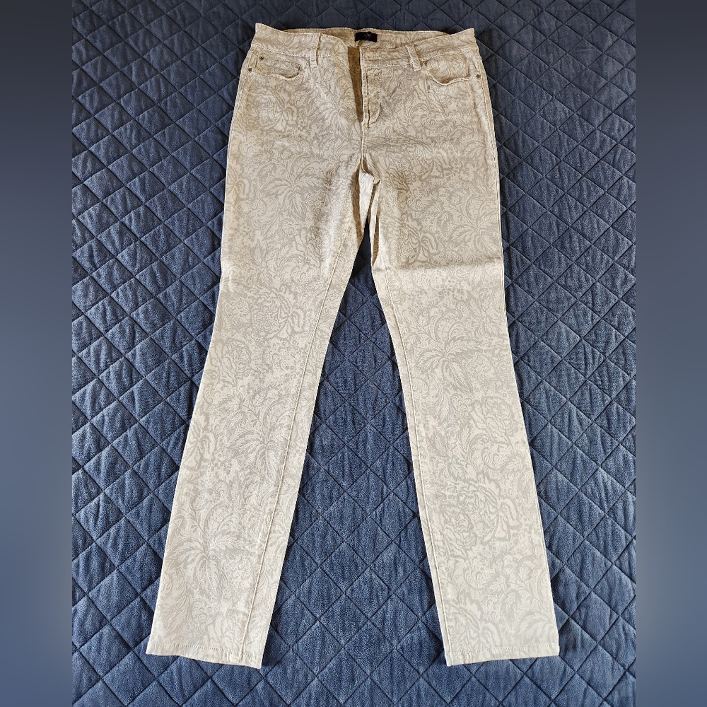 NYDJ Women's Alina Legging Jeans, Creme, Sz 12